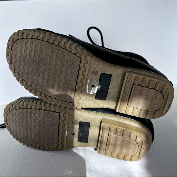 Liz Claiborne Winter/ Rain Boots Memory Foam LC Redonda Black Winter Boots Sz 6 - Picture 5 of 15